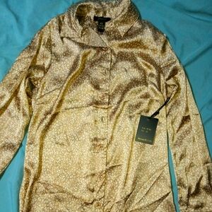 Women's x-small Japra long sleeve button down shirt